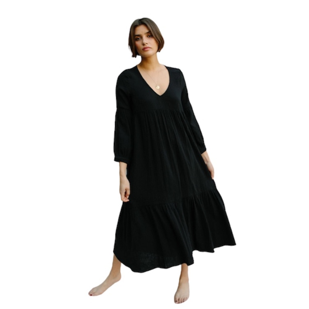Rachel Pally GAUZE CECELIA DRESS
BLACK Medium